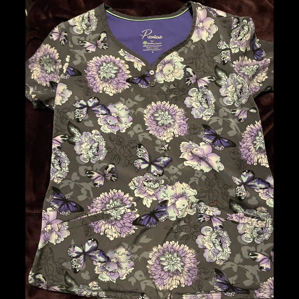 Healing Hands Scrub top